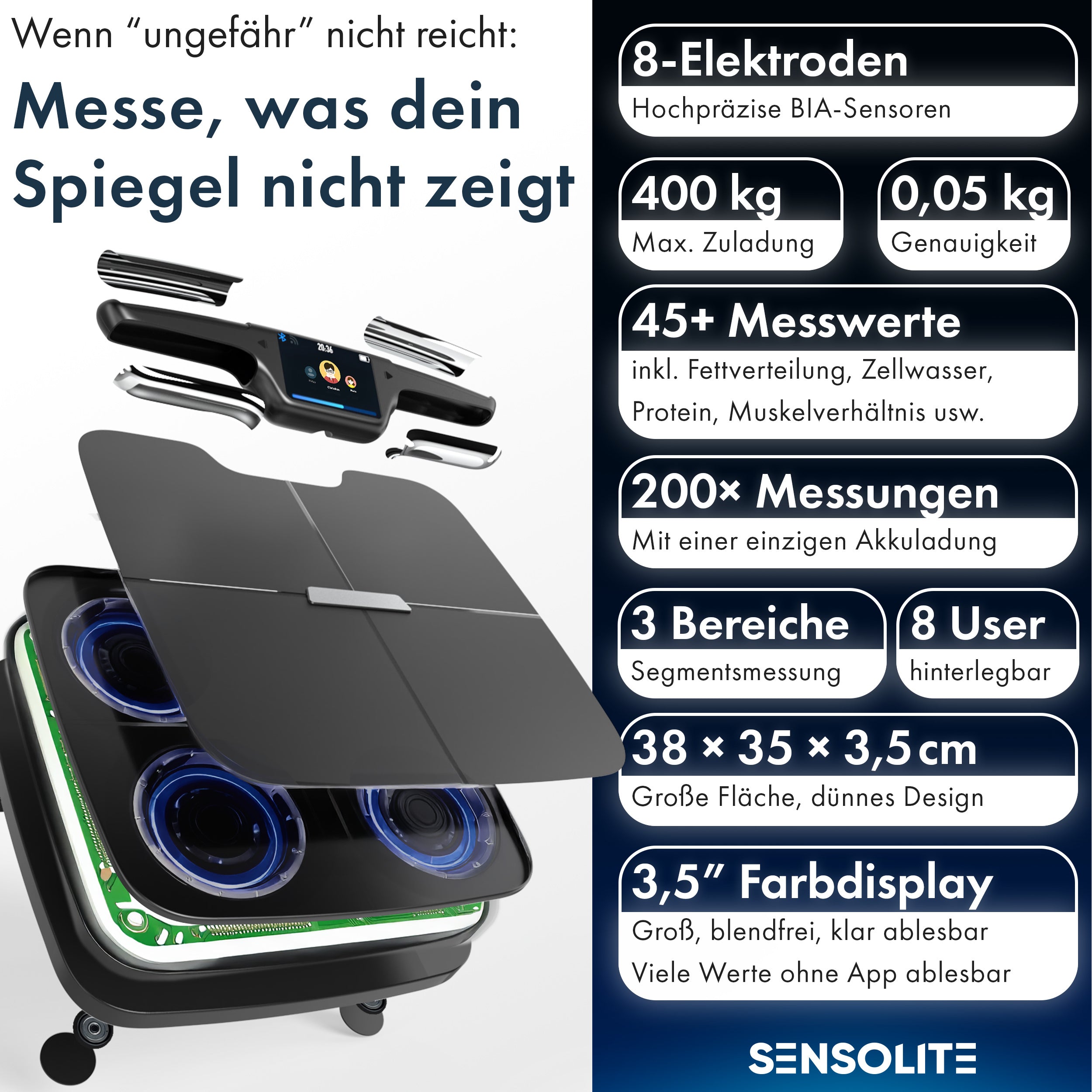 Smart Body Scale: Die smarte Waage - sensolite